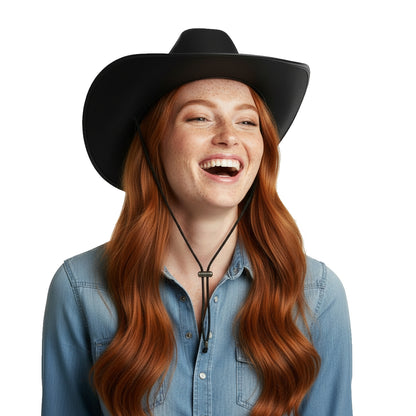 Cowboyhatt, vuxen svart