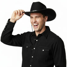 Cowboyhatt, vuxen svart