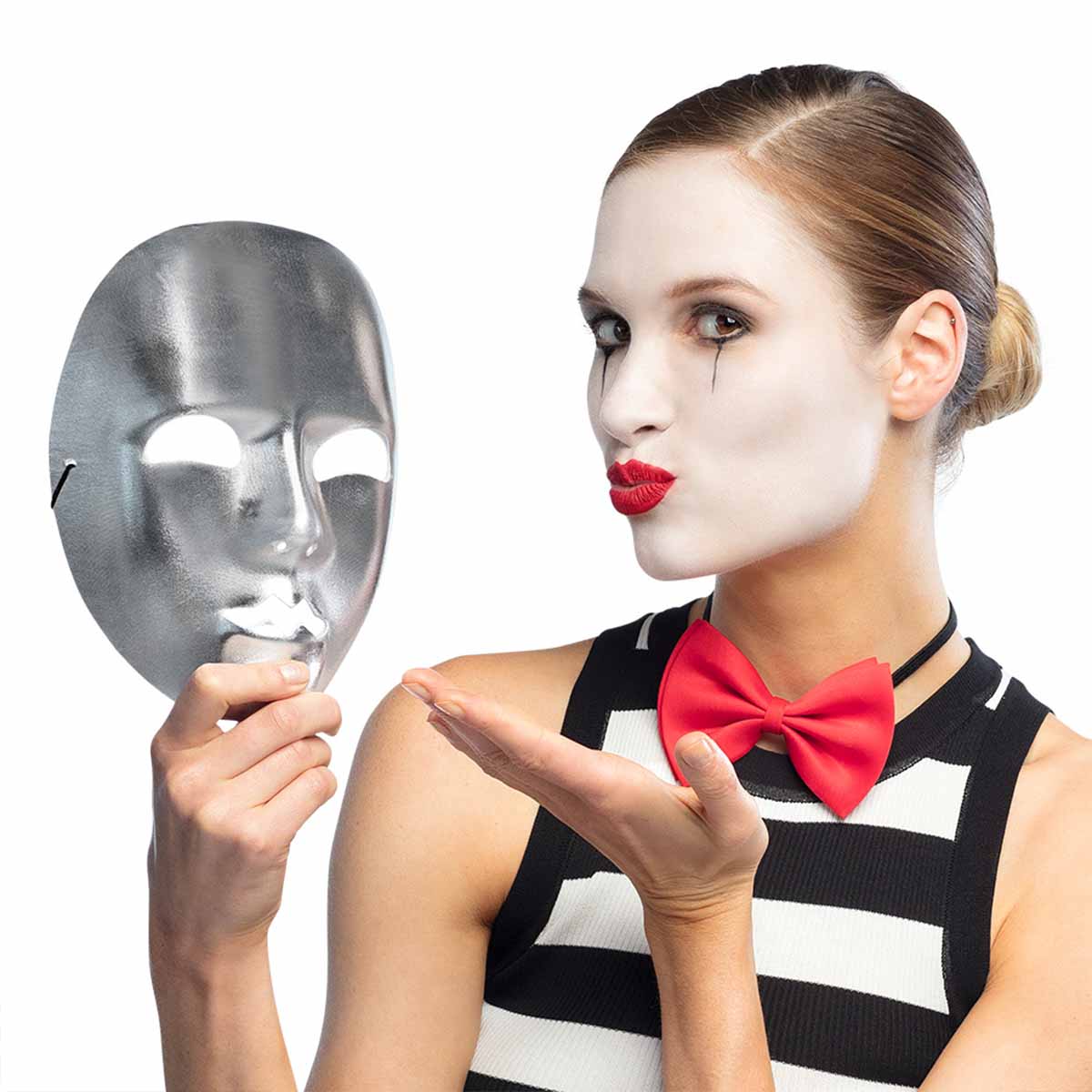 Ögonmask, teater silver