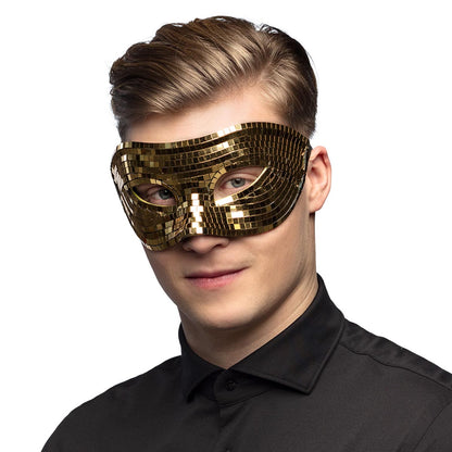 Ögonmask, disco guld