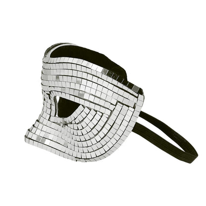 Ögonmask, disco silver