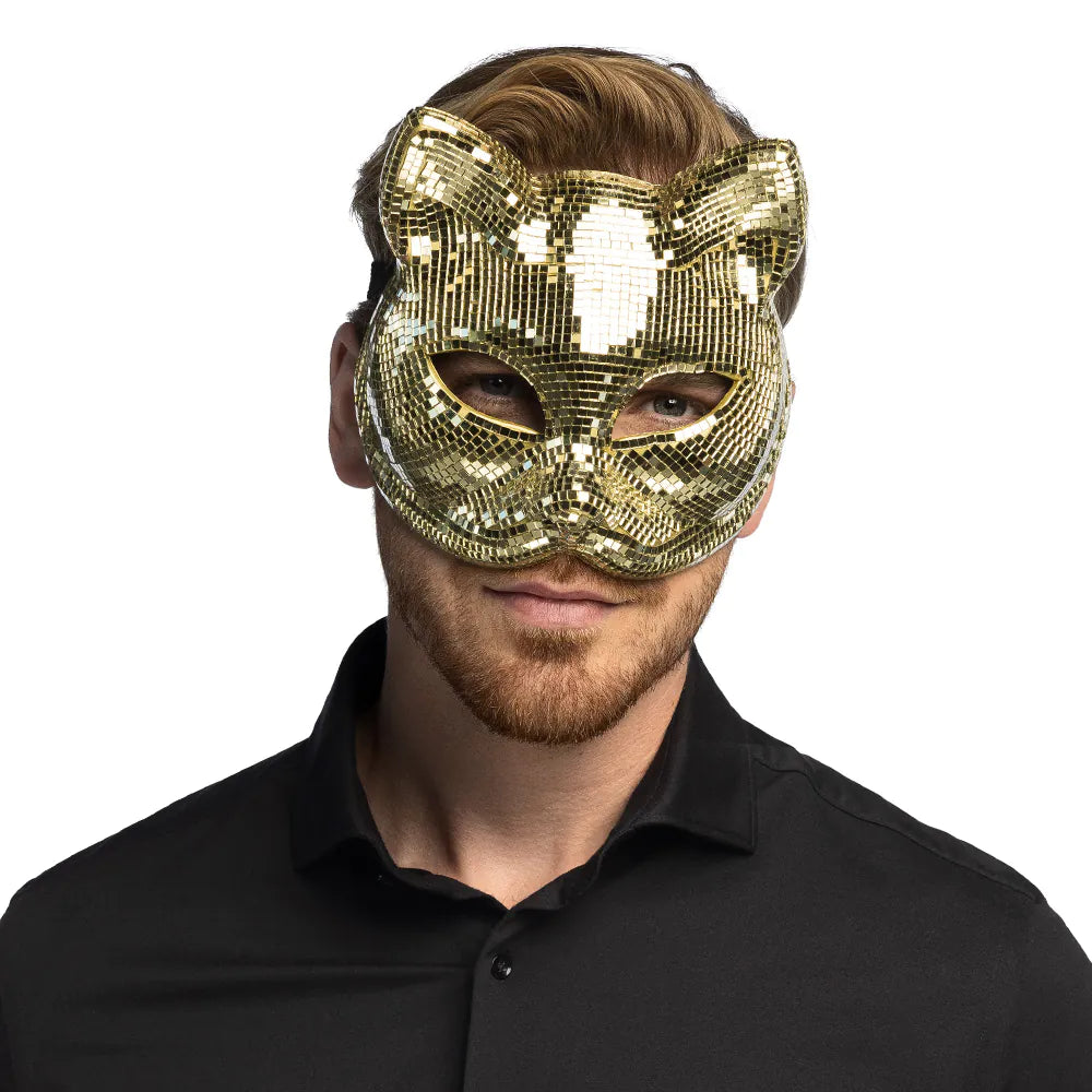 Ögonmask, disco cat gold