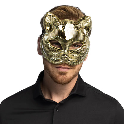 Ögonmask, disco cat gold