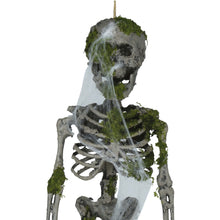 Prop, hängande skelett med mossa 35 cm