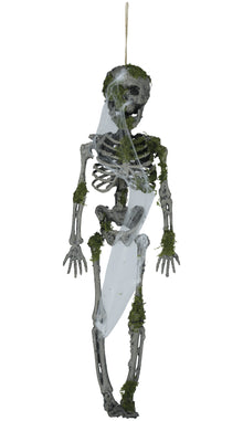Prop, hängande skelett med mossa 35 cm