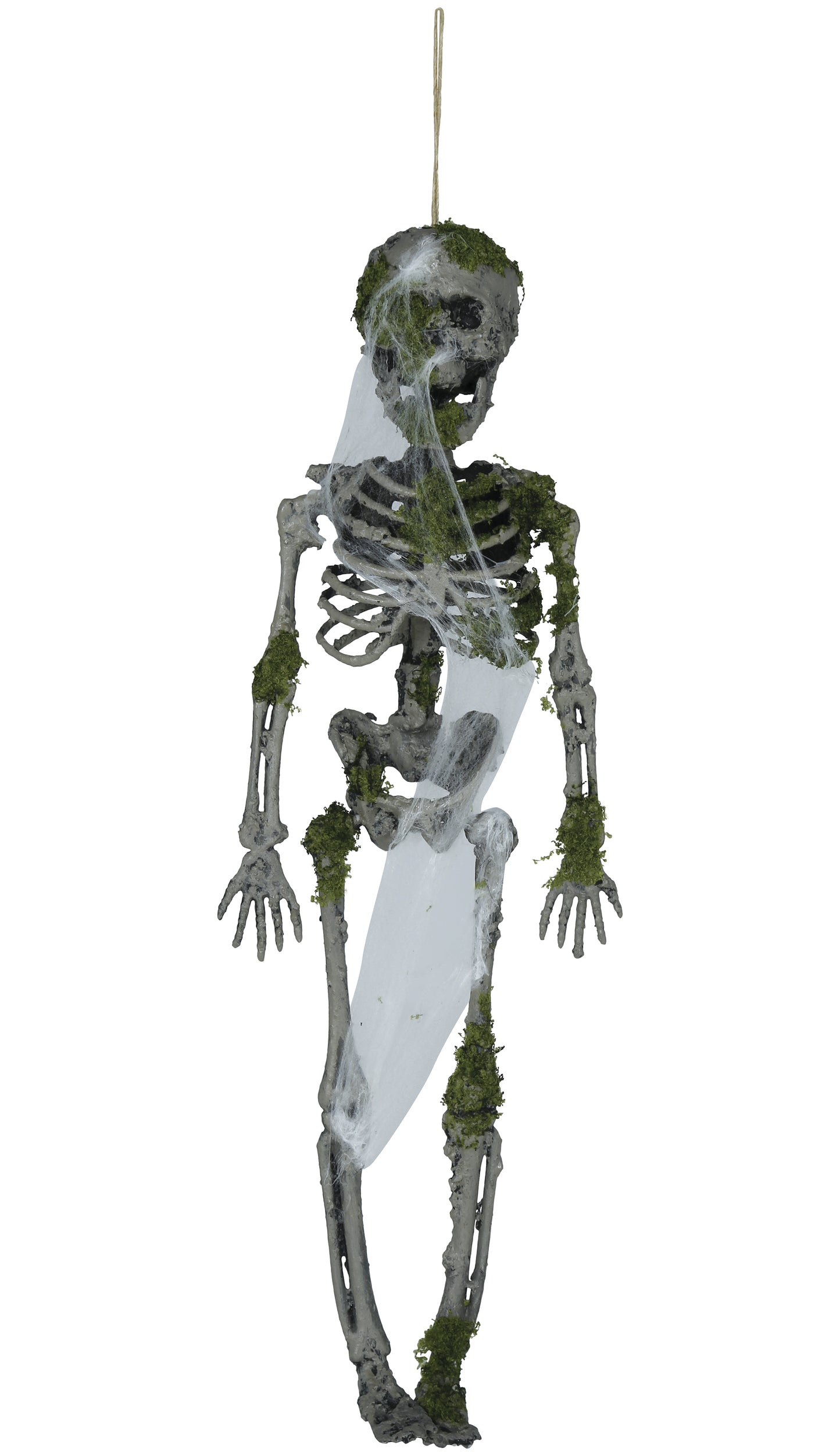 Prop, hängande skelett med mossa 35 cm