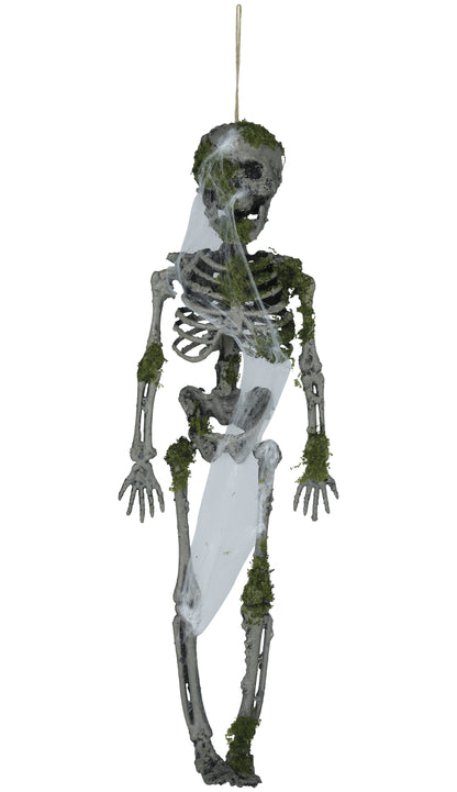 Prop, hängande skelett med mossa 35 cm