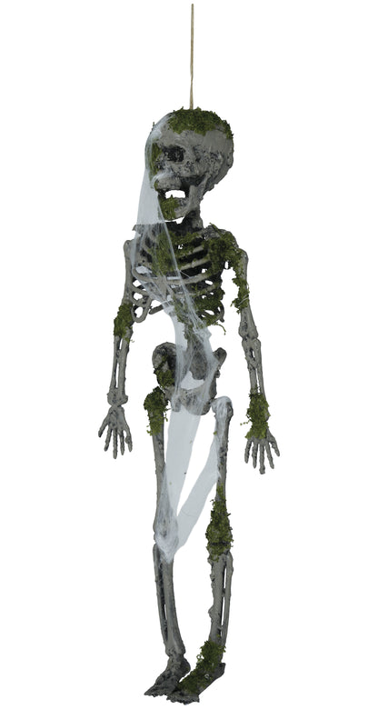 Prop, hängande skelett med mossa 35 cm