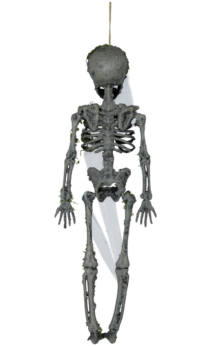 Prop, hängande skelett med mossa 35 cm