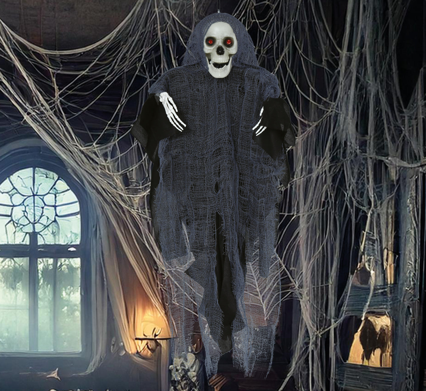 Prop, Hängande skelett med tunika 40 cm