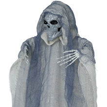 Prop, hängande skelett med grå tunika 60 cm