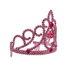 Tiara, rosa med sten