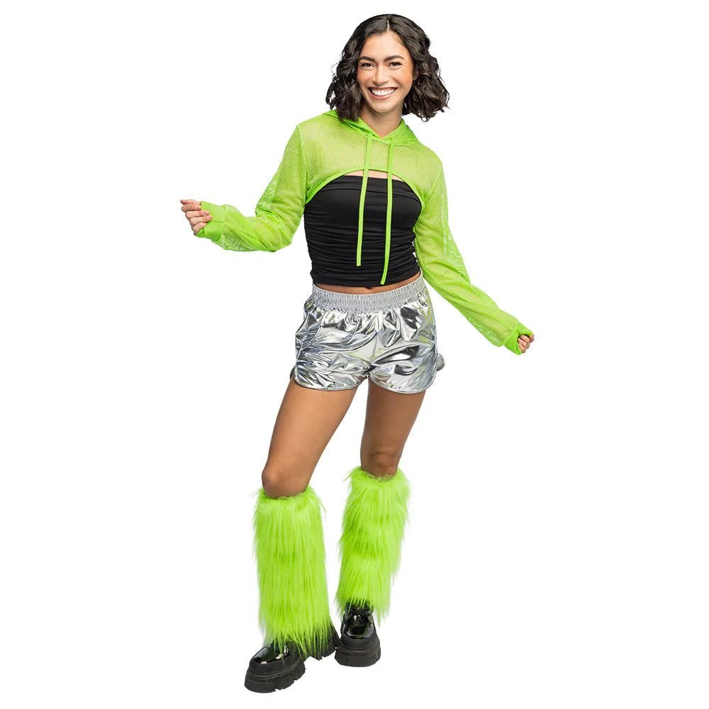 Benvärmare, rave neon grön