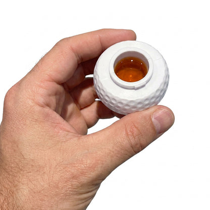 Shotglas, golfboll