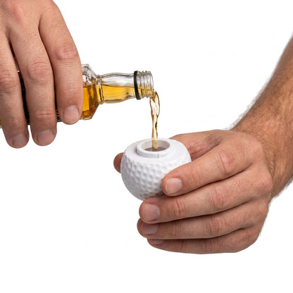 Shotglas, golfboll