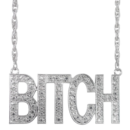 Halsband, silver bitch 65 cm