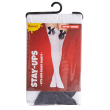 Stay up, vit med svart rosett