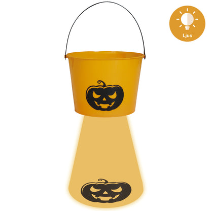 Pumpahink med lampa, plast 15 cm