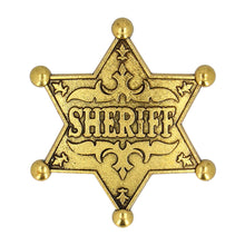 Sheriffstjärna, metall guld
