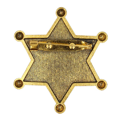 Sheriffstjärna, metall guld