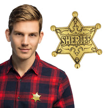 Sheriffstjärna, metall guld