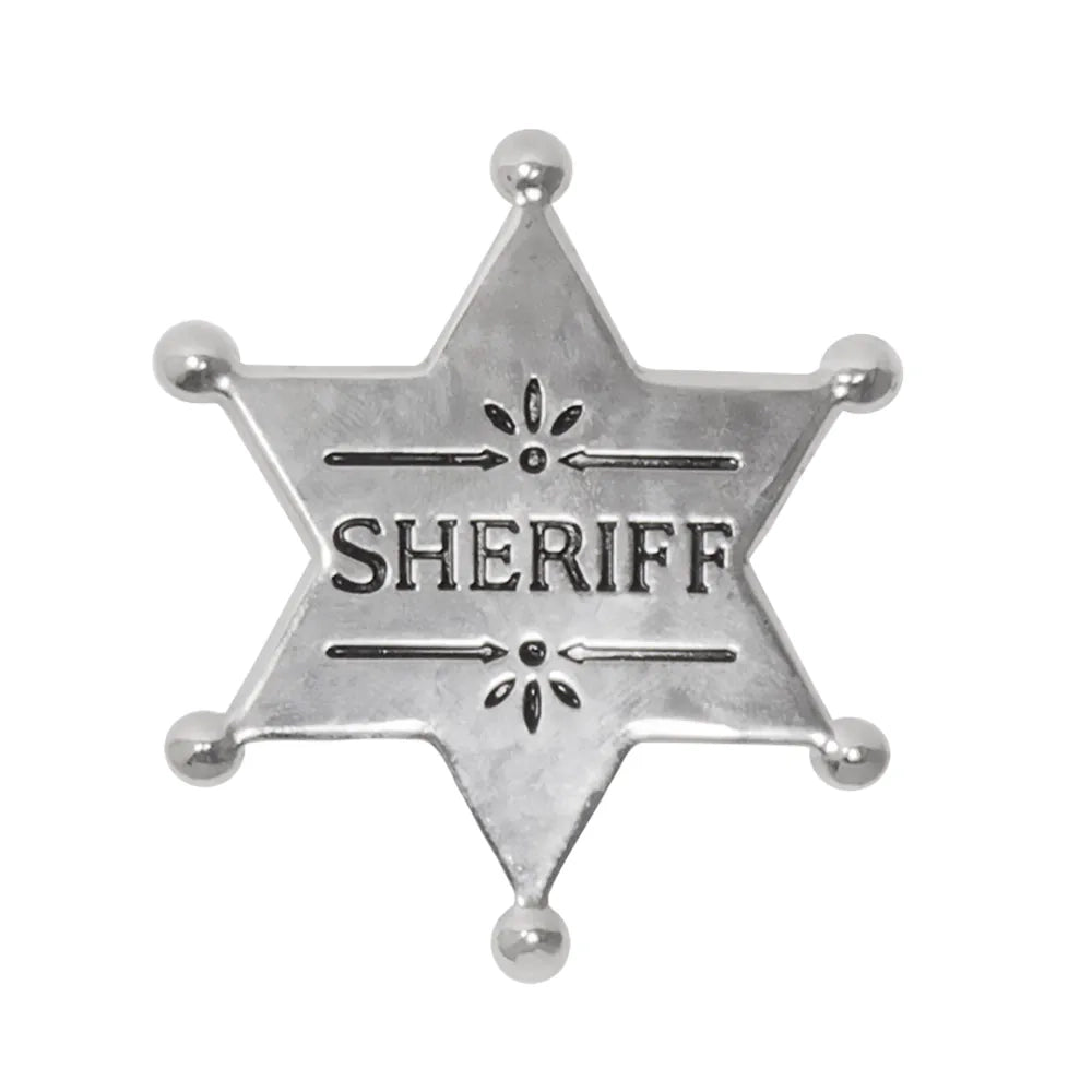 Cowboyset, sheriffstjärna & halsband