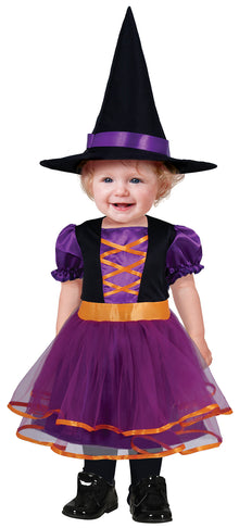 Barndräkt, häxa lila 12-18 mån