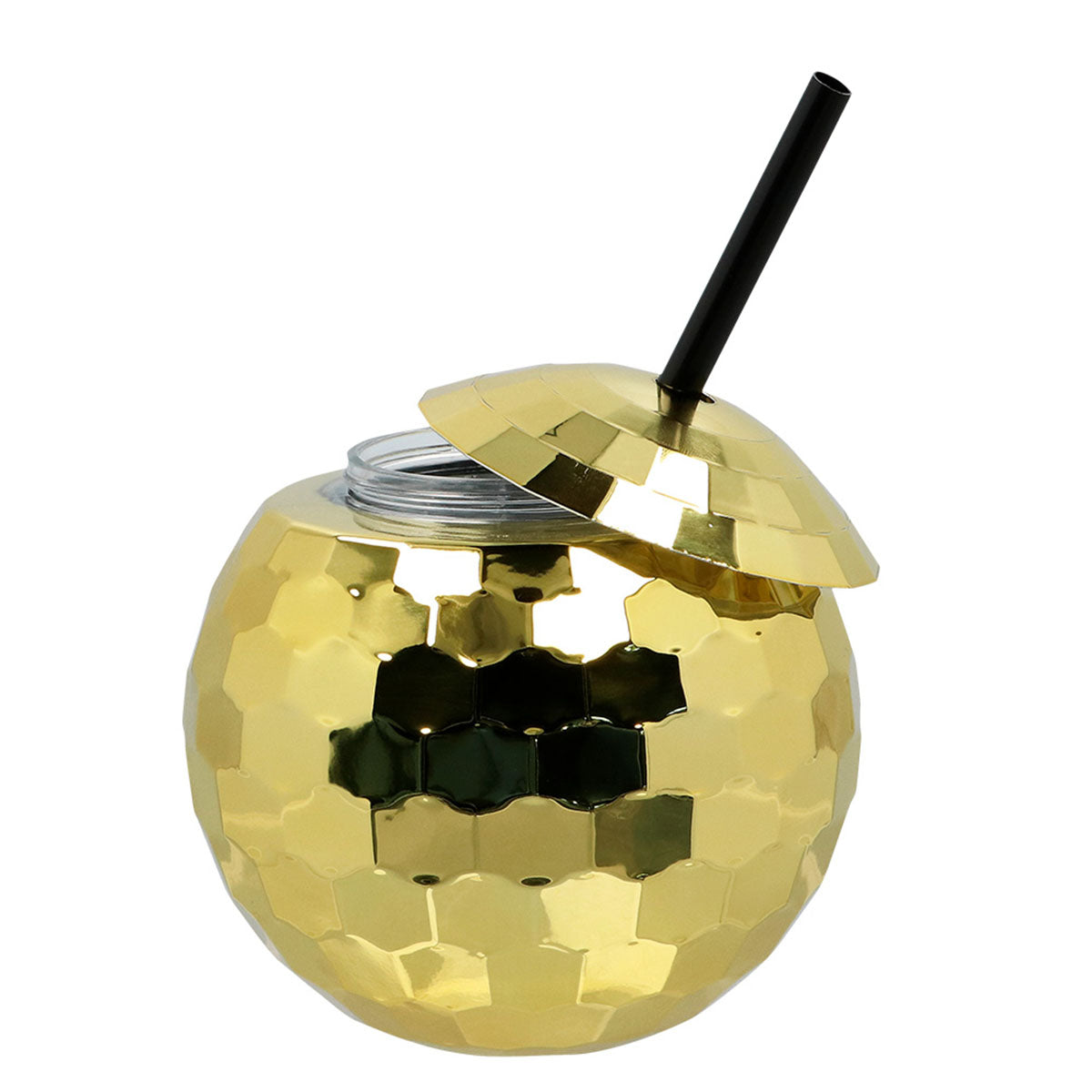 Drinkglas, discoboll guld