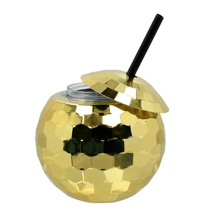 Drinkglas, discoboll guld
