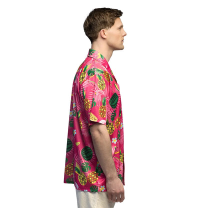 Hawaiiskjorta, summer flamingo
