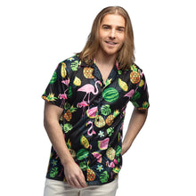 Hawaiiskjorta, swinging flamingo