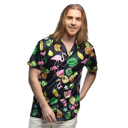 Hawaiiskjorta, swinging flamingo
