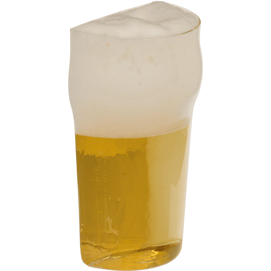Halvt ölglas