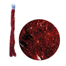 Glittergirlang, röd 75 mm 2 m