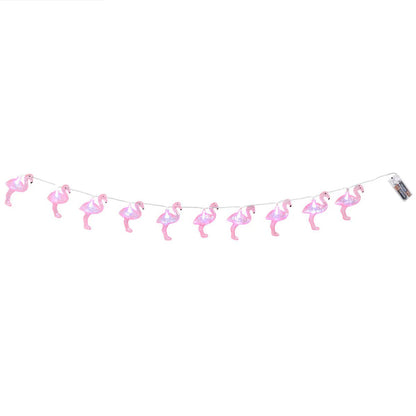 Ljusslinga LED, flamingo 140 cm