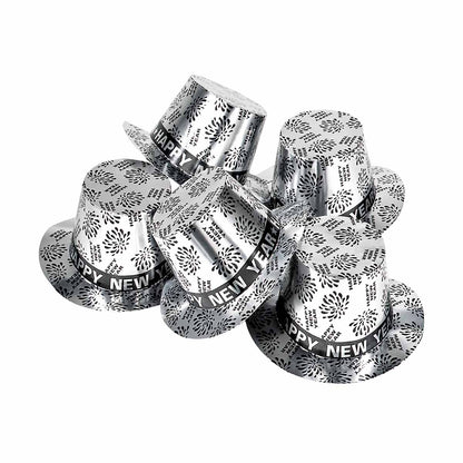 Pappershatt, silver happy new year