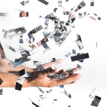 Konfettibomb, silver 28 cm (folie)