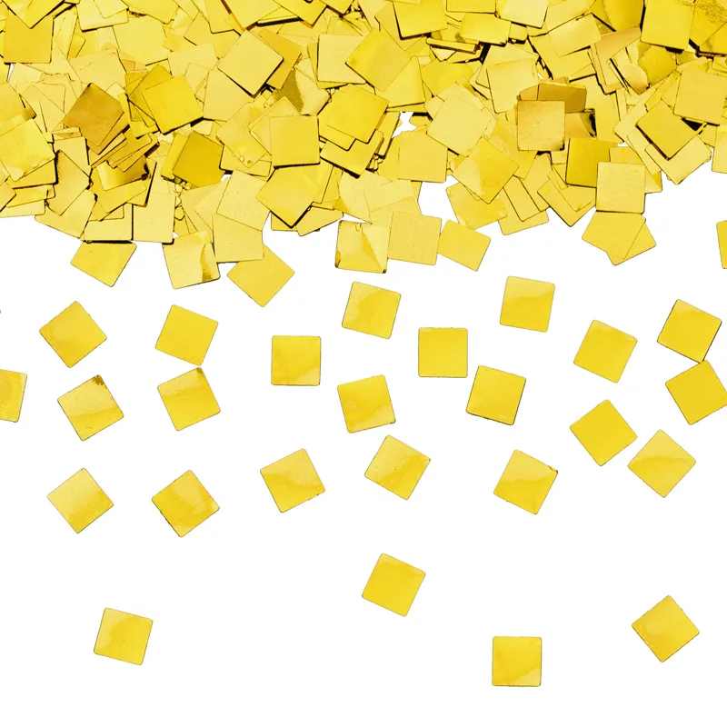 Konfettibomb, champagneflaska guld metallic 20,5 cm