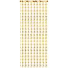 Glitterdraperi, stjärnor guld 100x245 cm