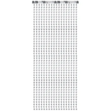Glitterdraperi, stjärnor silver 100x245 cm
