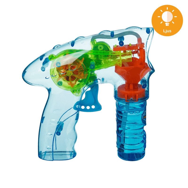 Såpbubbelpistol med LED, 15 cm