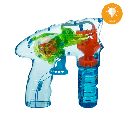 Såpbubbelpistol med LED, 15 cm