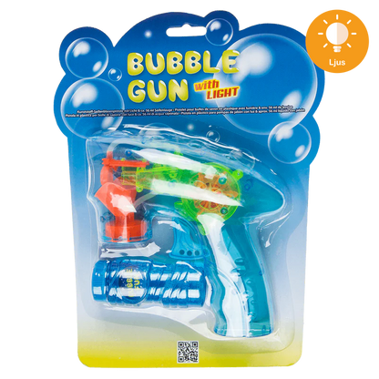 Såpbubbelpistol med LED, 15 cm