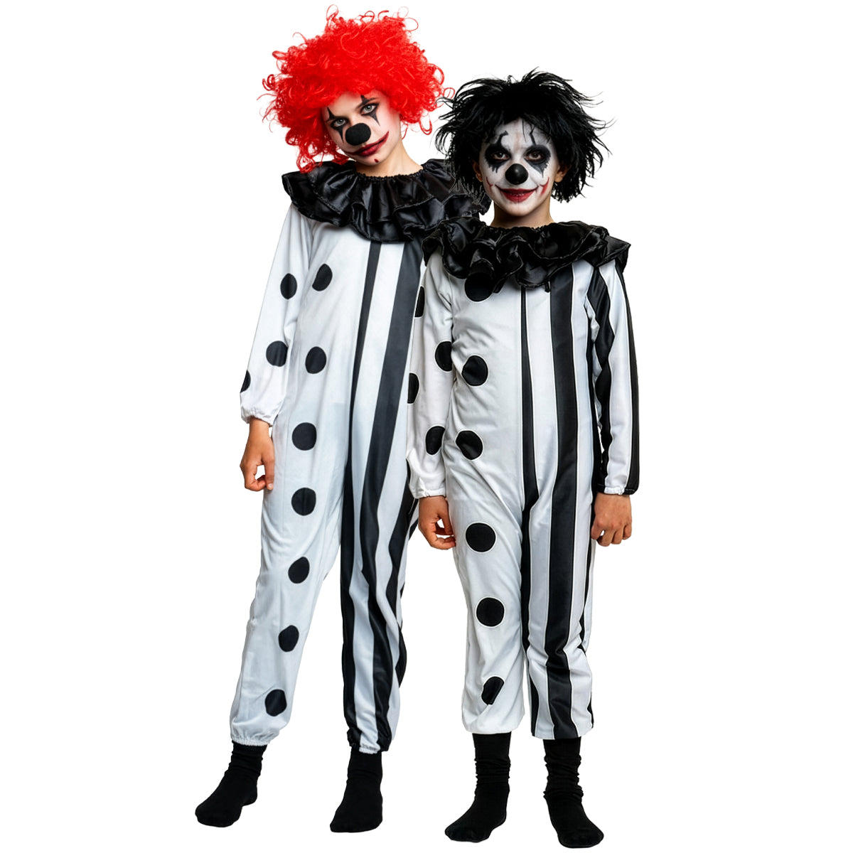 Barndräkt, skräckclown 134/140 cl