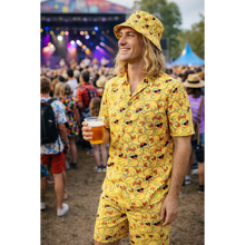 Hawaiiskjorta med shorts & hatt, lucky duck M