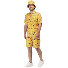 Hawaiiskjorta med shorts & hatt, lucky duck M