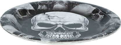 Tallrikar, dödskalle 23 cm 6 st