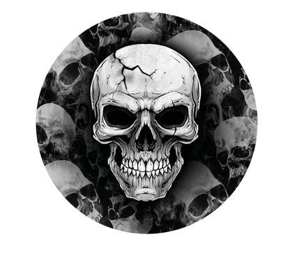 Tallrikar, dödskalle 23 cm 6 st