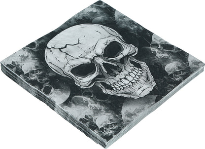 Servetter, dödskalle 20 st