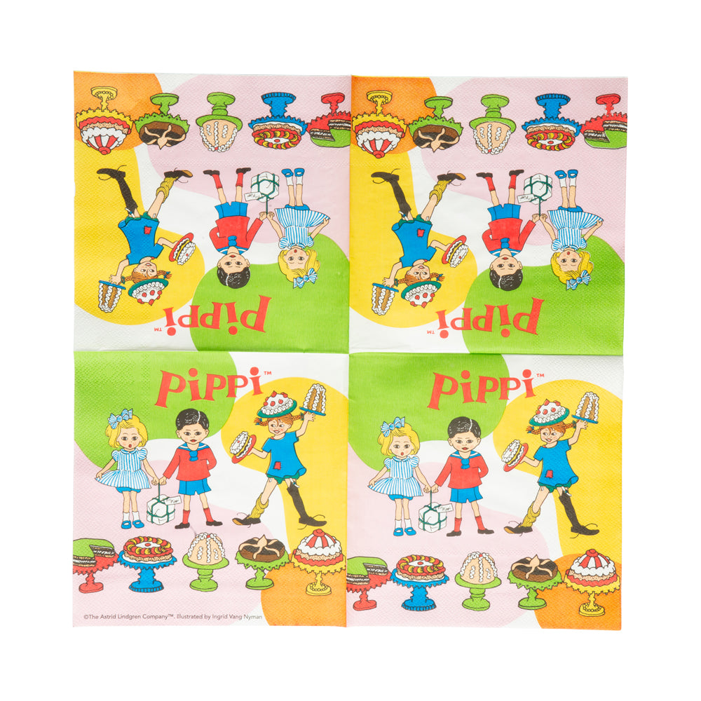 Servetter, Pippi Långstrump 33x33 cm 20 st